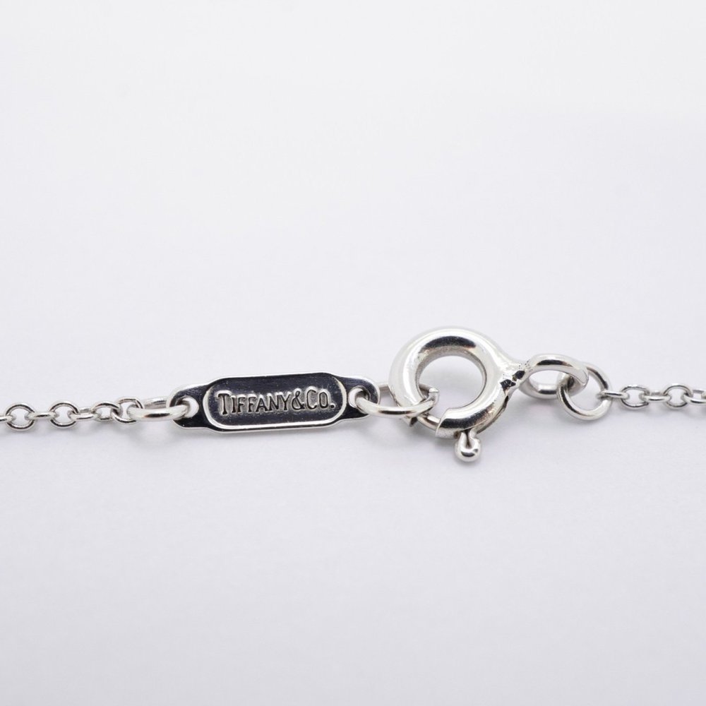 TIFFANY & CO. 18k White Gold Diamond Necklace - Picture 4 of 8